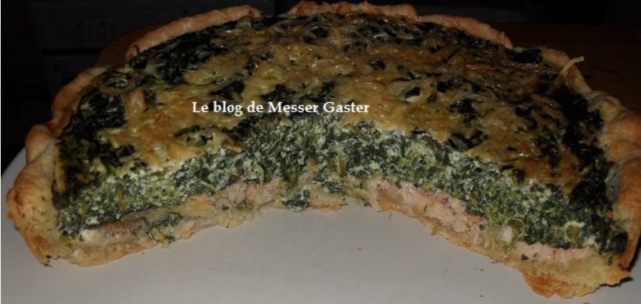 Quiche saumon épinards