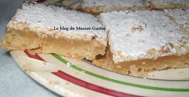 Petits carrés au citron