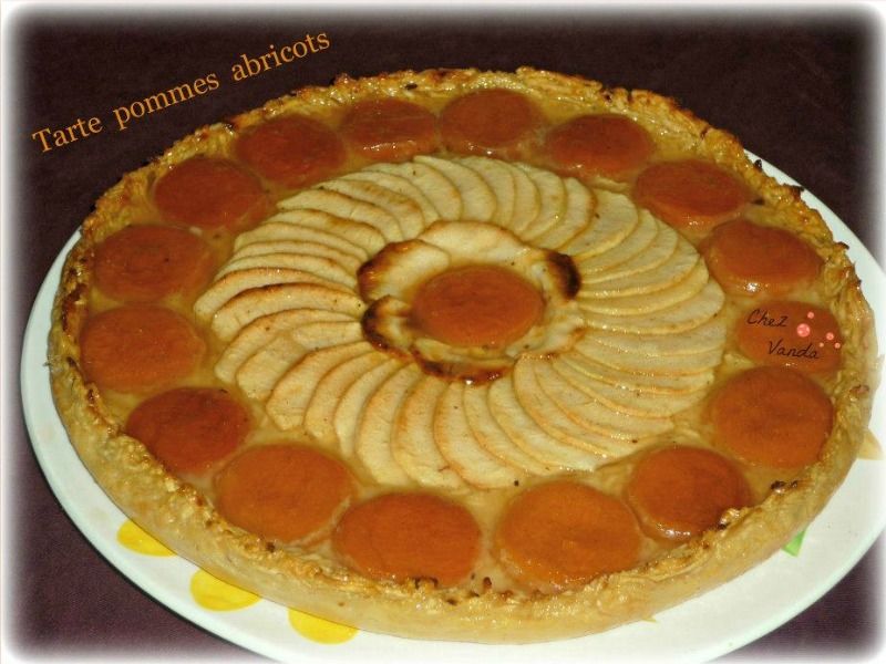 Tarte pommes abricots (sans pâte ) - Chez Vanda