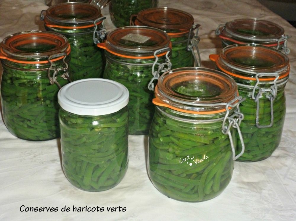 Conserves de haricots verts - Chez Vanda