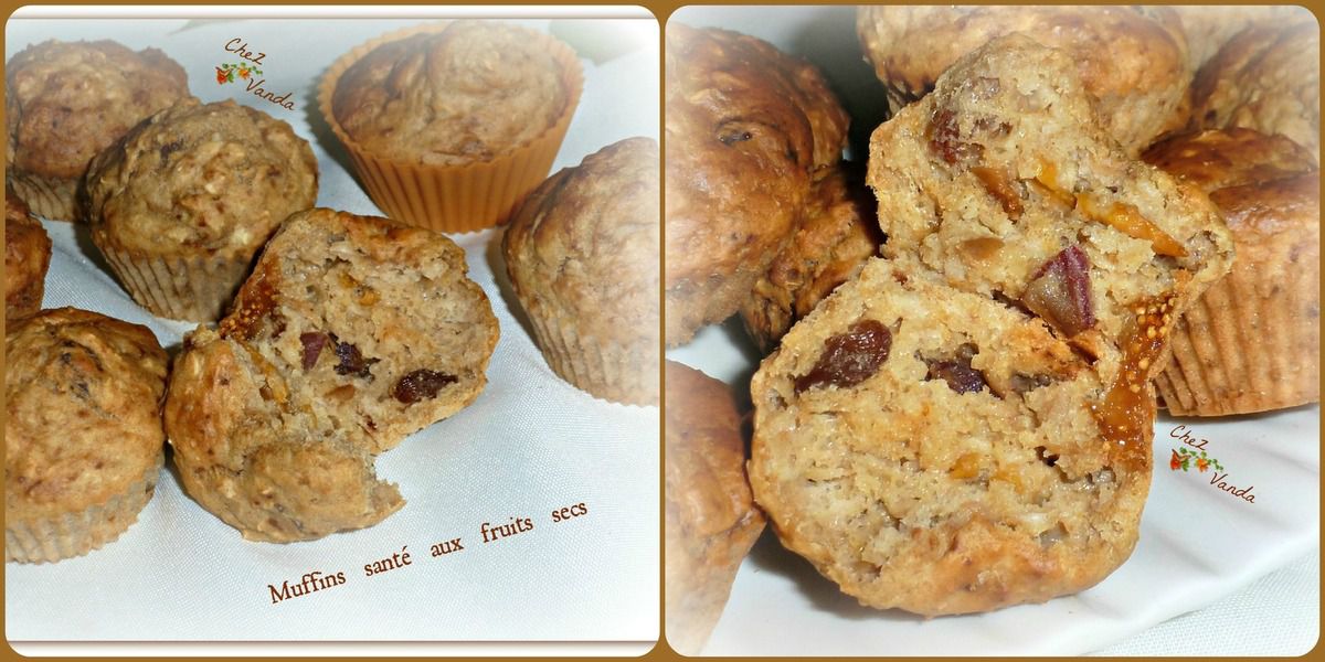 Muffins santé aux fruits secs 
