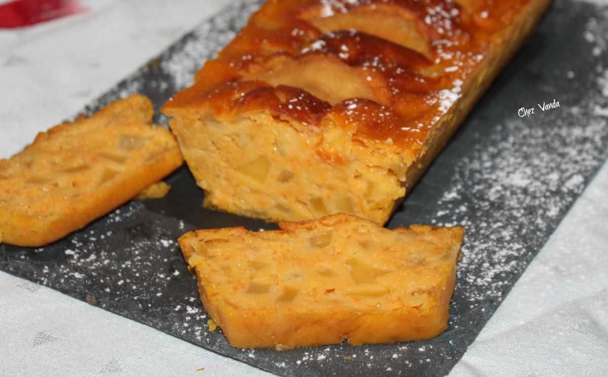 Cake léger aux pommes et au potiron - Chez Vanda