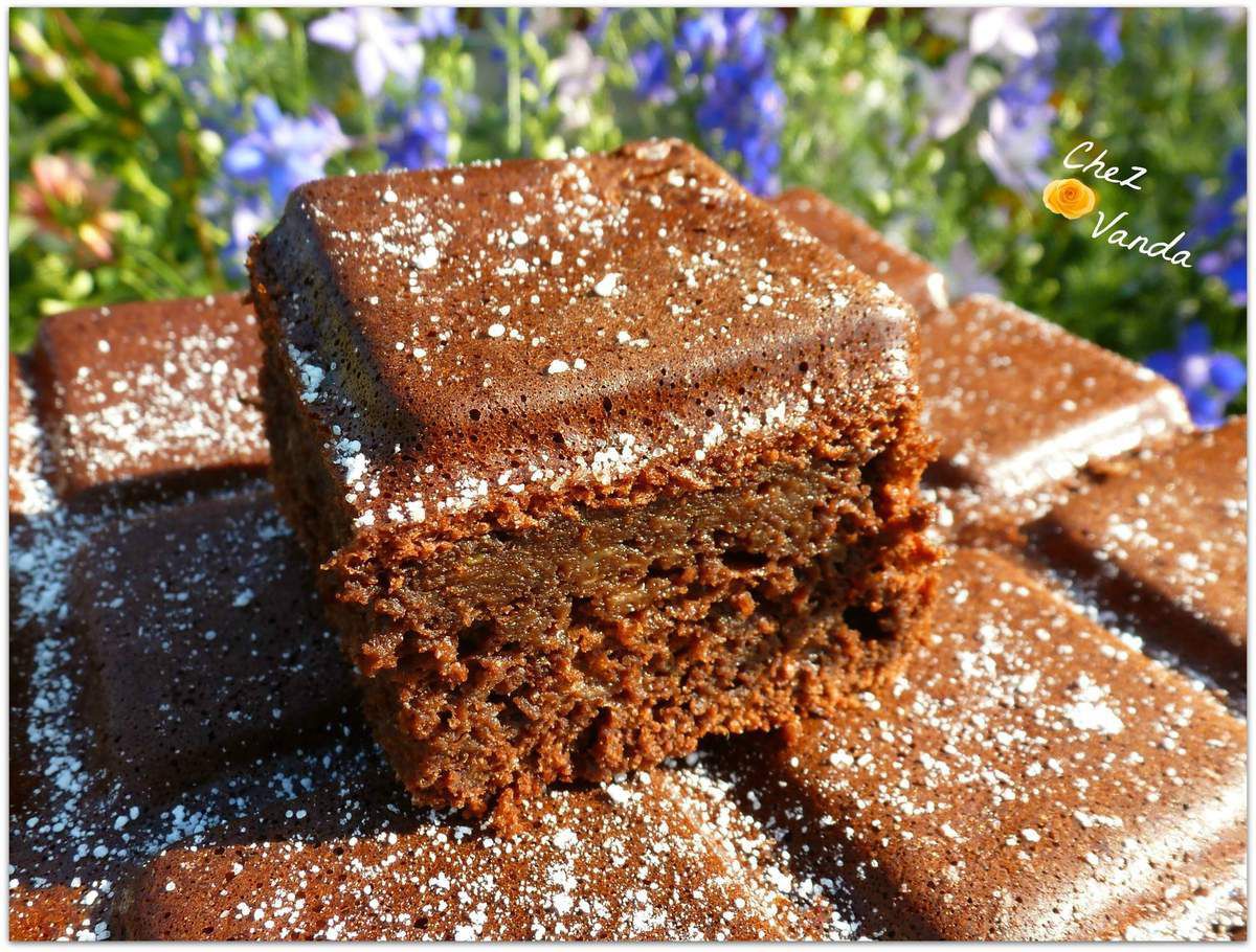 Fondant courgette chocolat Chez Vanda