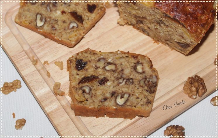 Cake Noix Et Pruneaux Aux Flocons D Avoine Chez Vanda