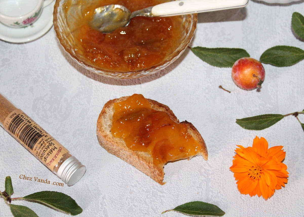 Confiture de mirabelles aux spéculoos