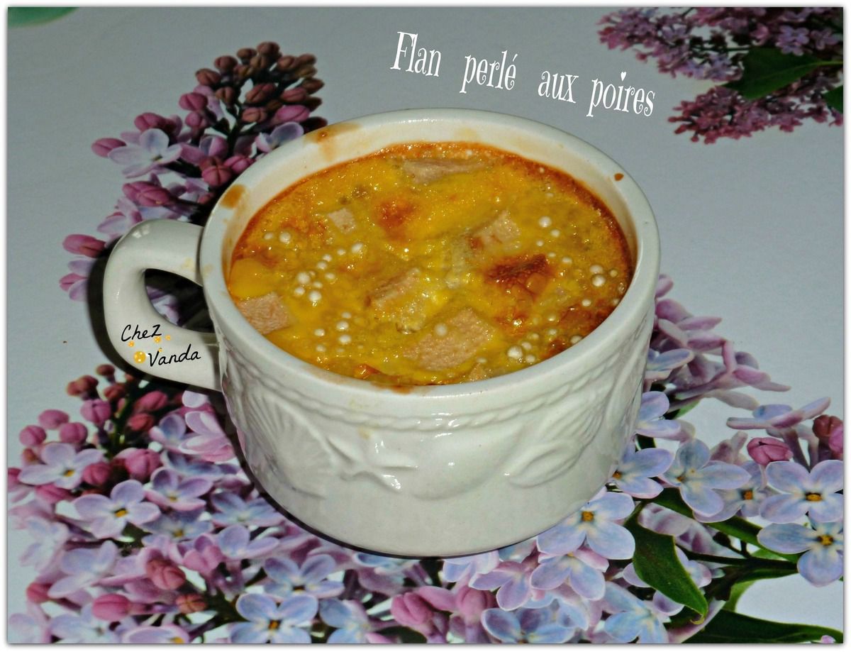 flan perlé aux poires recette ww 