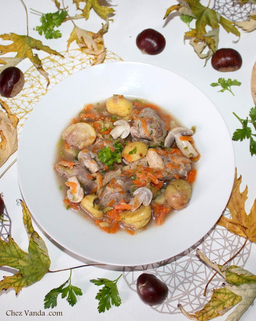Blanquette Sot L y Laisse De Dinde Blanquette de Sot-l'y-laisse aux légumes et aux marrons - Chez Vanda