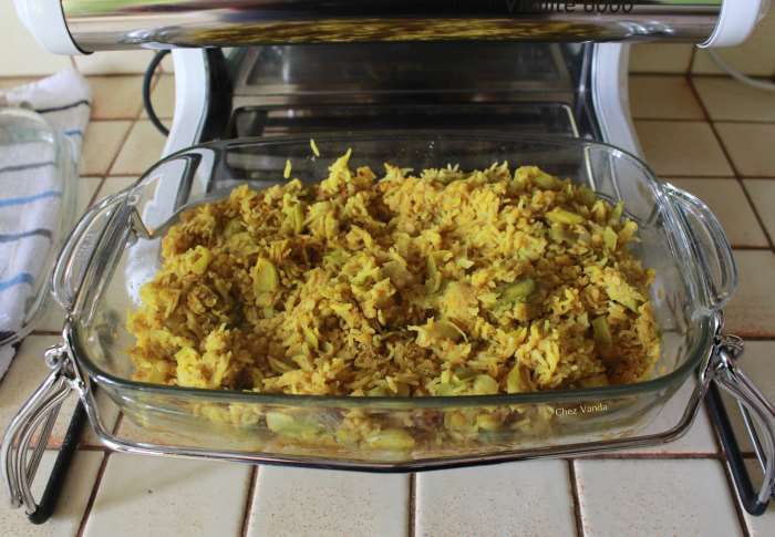 plat complet végétarien aux lentilles et riz