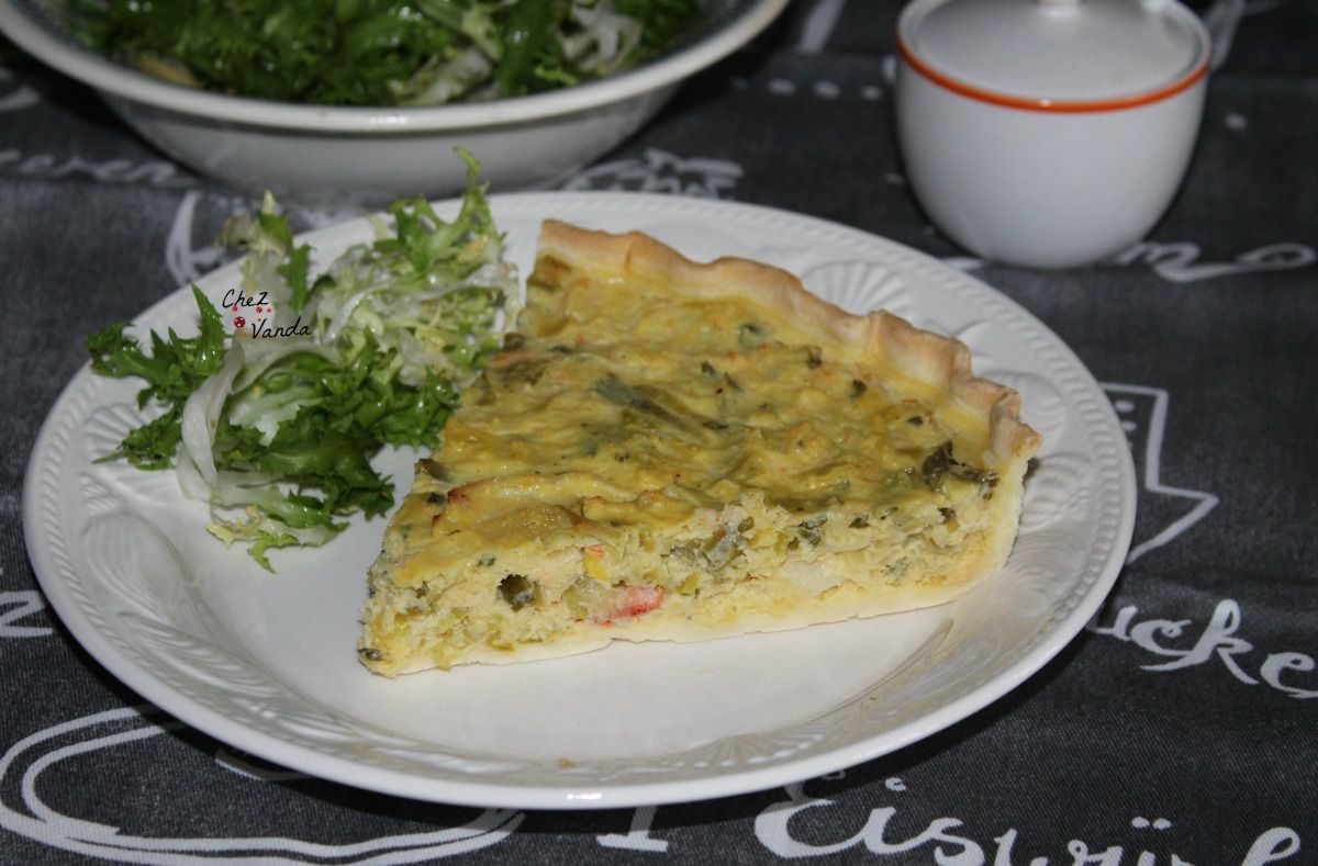 tarte poireaux crabe