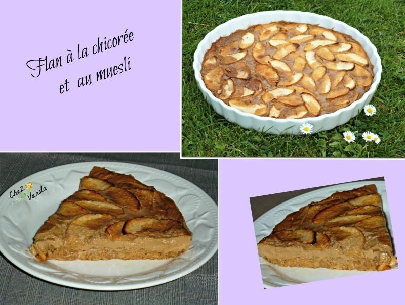 Flan a la chicoré et au muesli 