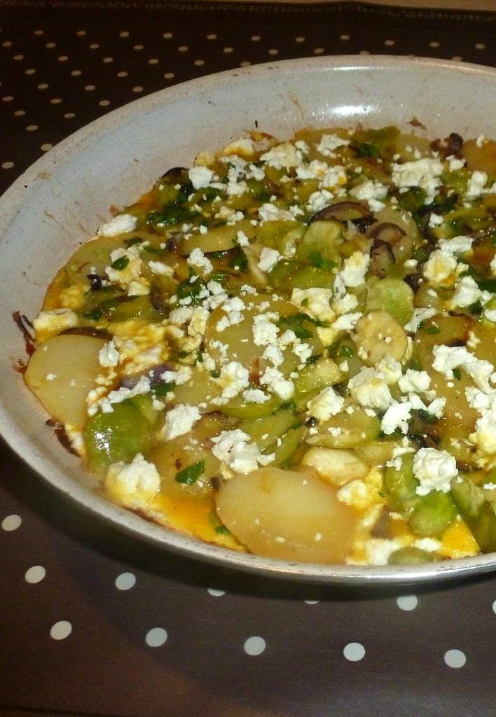 frittata aux fèves