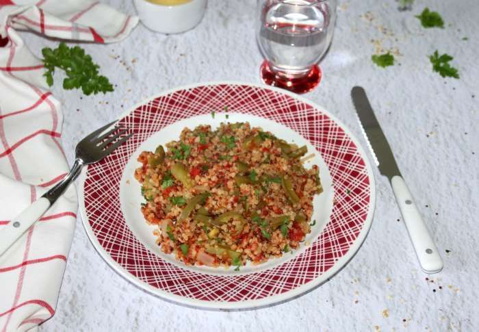 Quinoa gourmand à la basquaise à l'omnicuiseur