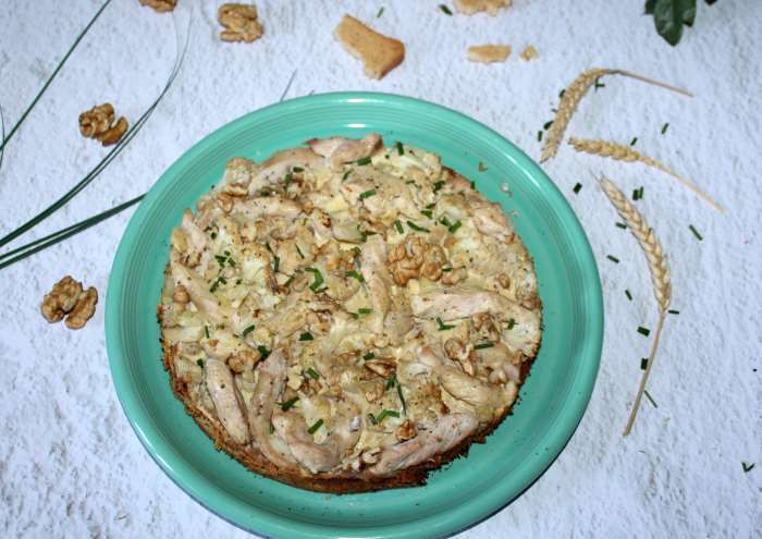 tarte moelleuse poulet ail et fines herbes recette WW