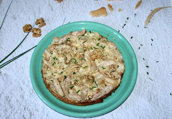 tarte moelleuse poulet ail et fines herbes recette WW