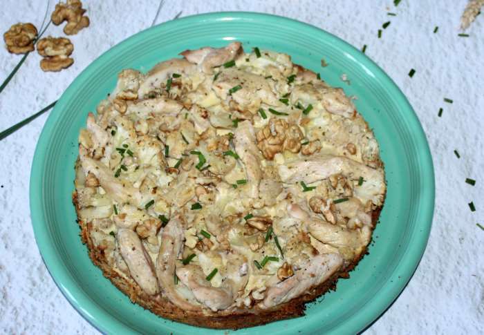 tarte moelleuse poulet ail et fines herbes recette WW