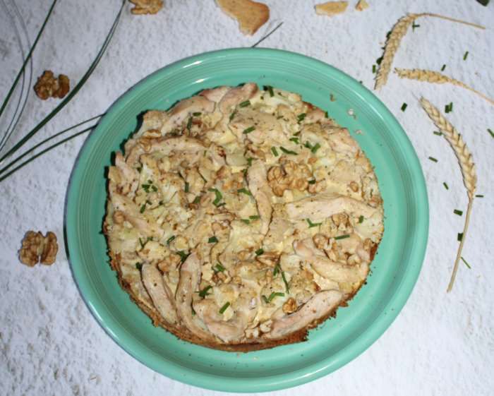 tarte moelleuse poulet ail et fines herbes recette WW