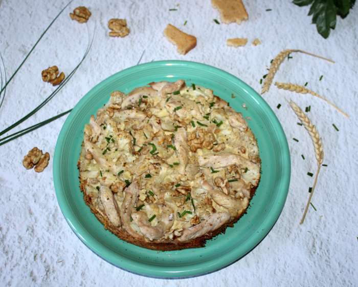 tarte moelleuse poulet ail et fines herbes recette WW