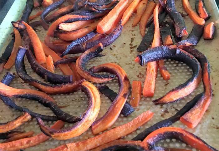 carottes violettes rôties au four recette ww