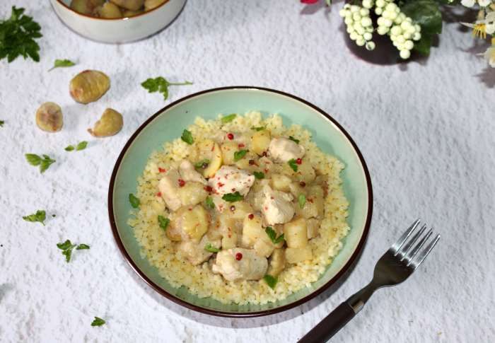 Mijoté de poulet aux panais et aux petites pâtes rondes recette ww