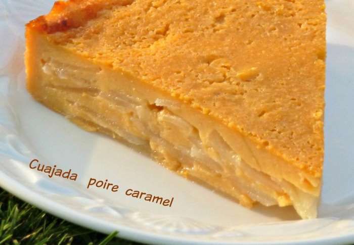 cuajada  poire caramel recette ww 