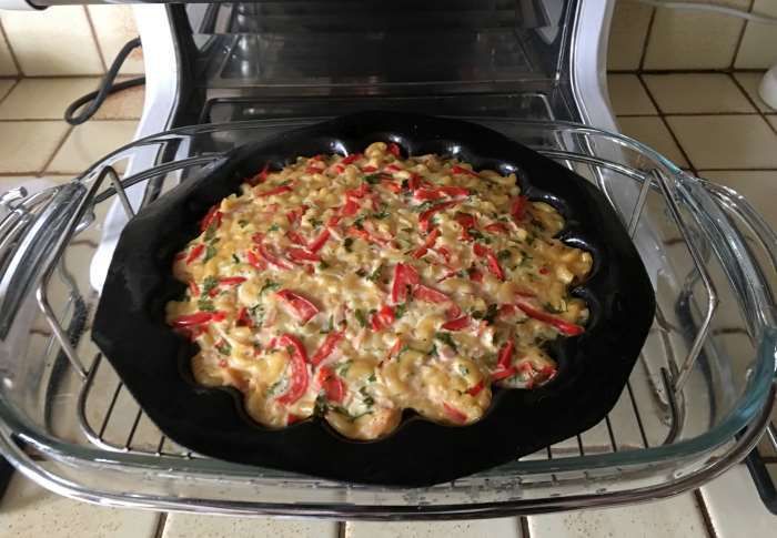 gateau pates bacon poivron recette weightwatchers