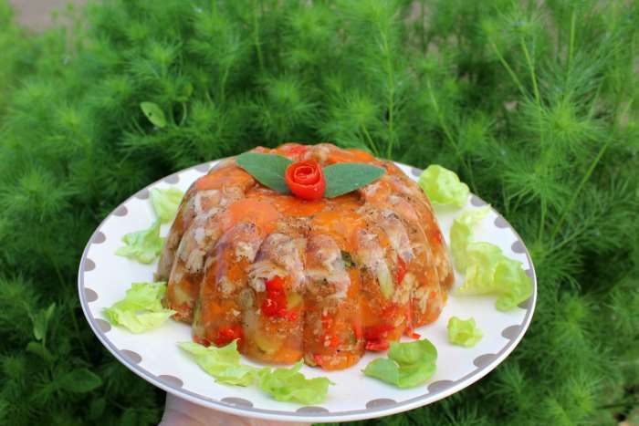 terrine de veau aux légumes à l 'omnicuiseur