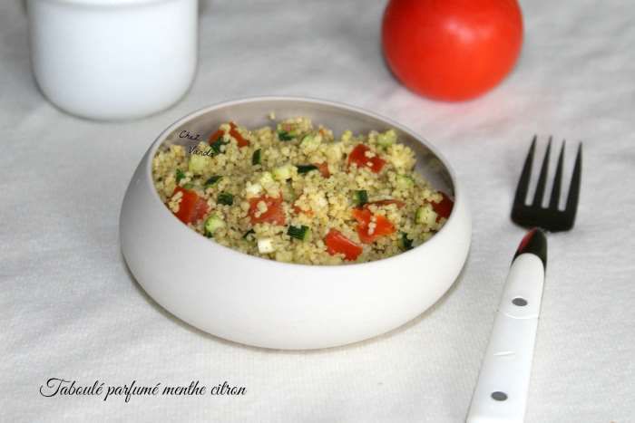 Taboulé menthe citron et ses légumes recette ww