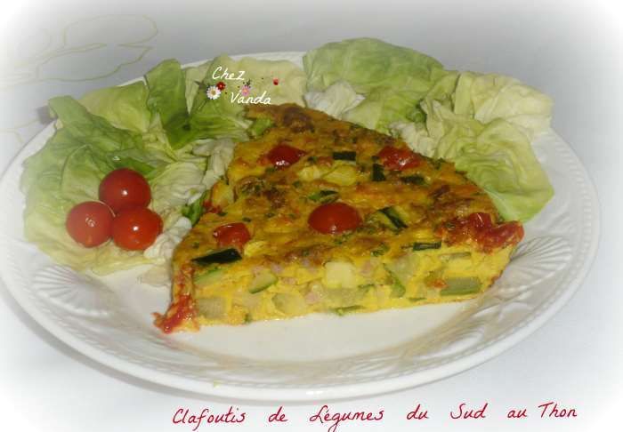 Clafoutis de légumes du sud au thon recette weight watchers