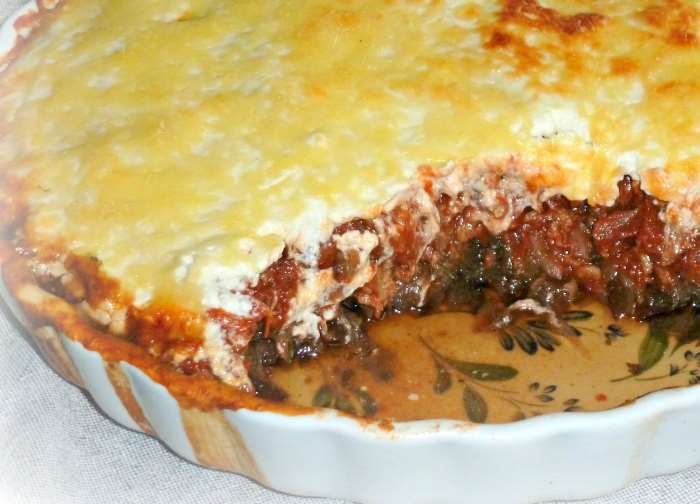 Aubergine gratinée à la bolognaise Weight watchers