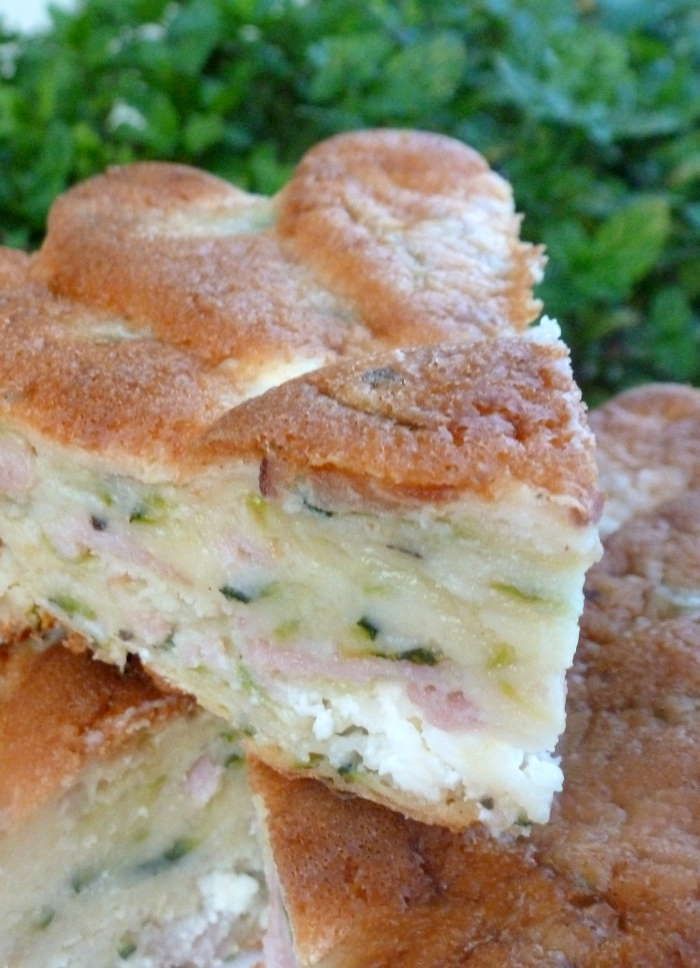 Gateau courgette et chèvre