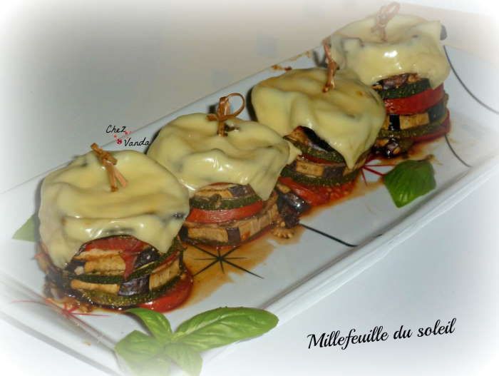 millefeuilles aubergines courgetets weight watchers