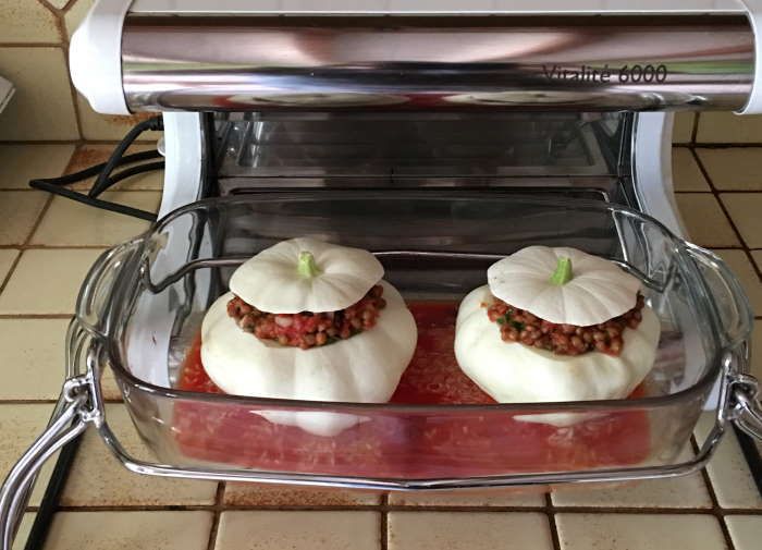 pâtisson farci a la bolognaise veggie omnicuiseur