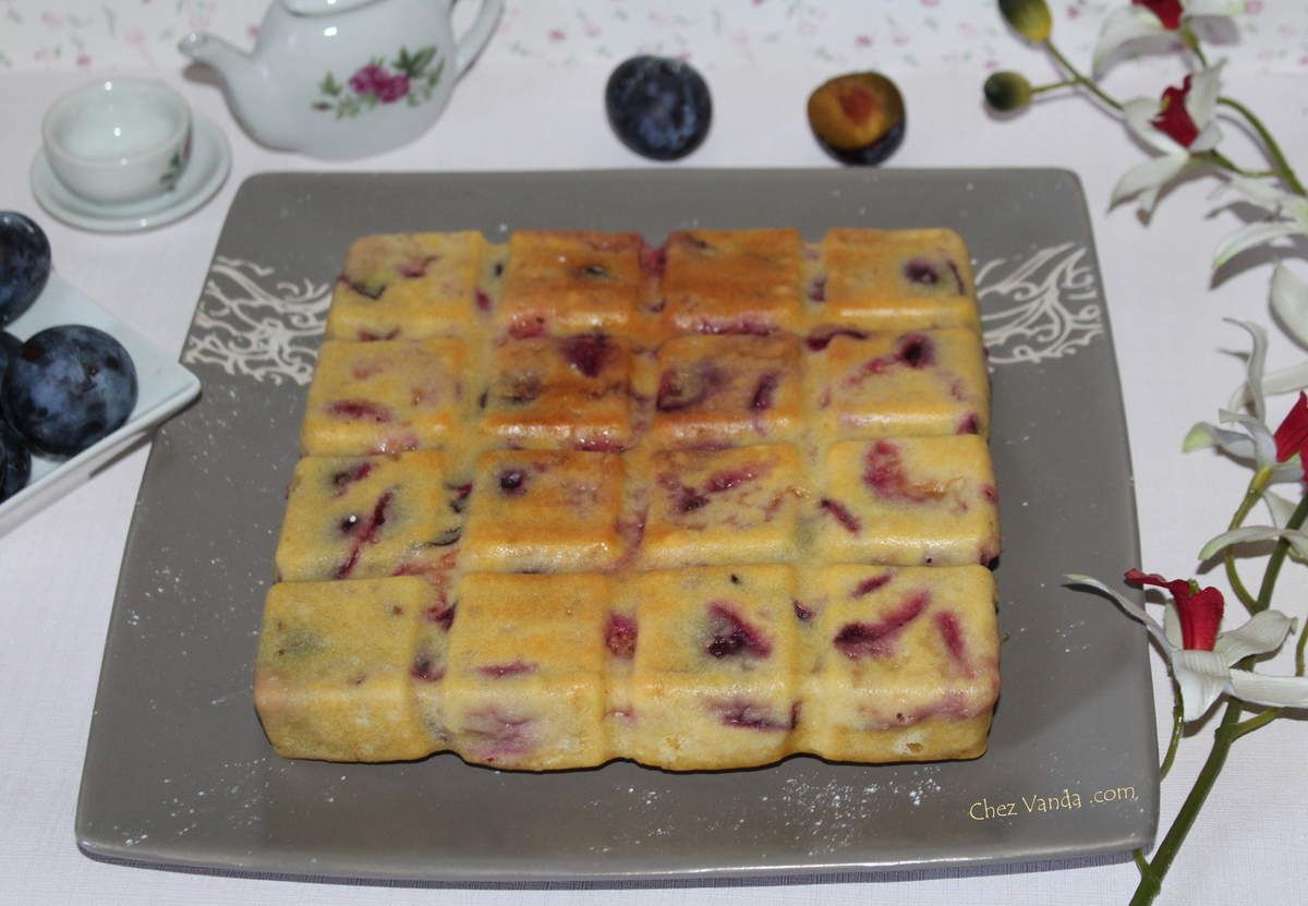 Gâteau 4/9 à la prune recette weight watchers