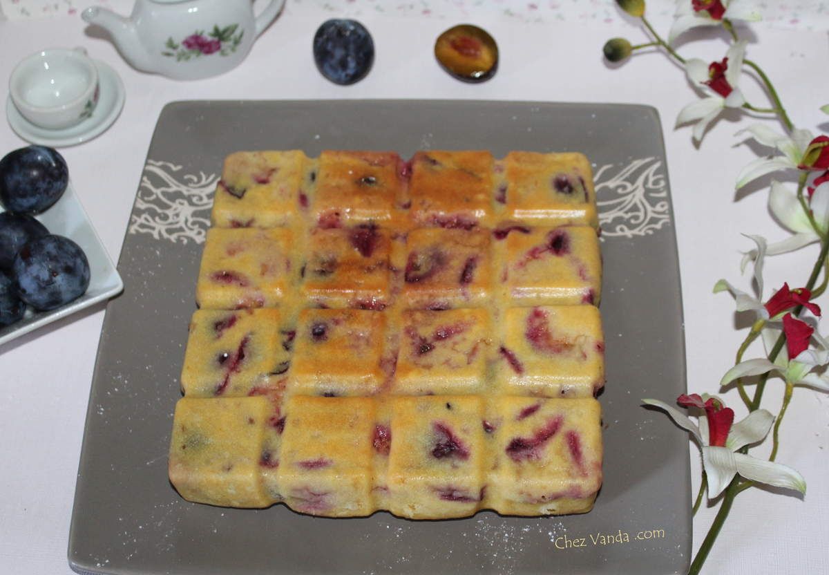 Gâteau 4/9 à la prune recette ww