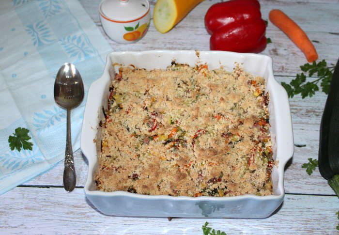 crumble de la jardiniere au bacon recette weight watchers 