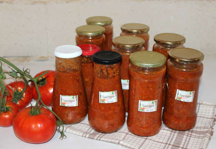 Sauce bolognaise maison mise en conserves - Chez Vanda