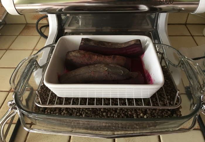 betteraves et lentilles cuisson basse température