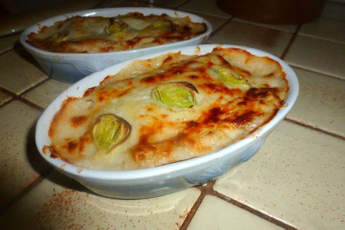 cannellonis au poireau et au comté