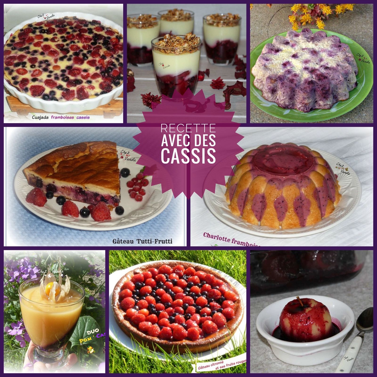 Recettes Avec Des Cassis Chez Vanda