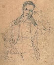 Autoportrait de Louis Félix Amiel, fils de Jean Baptiste Amiel