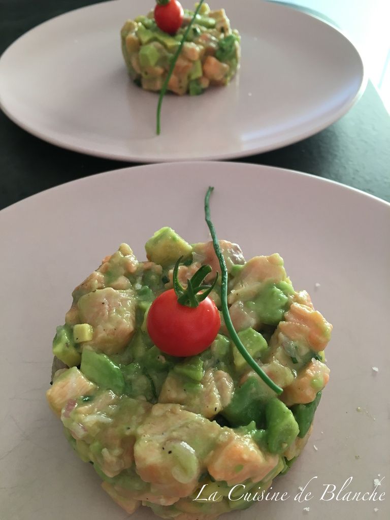 Tartare De Saumon Lacuisinedeblanche Com