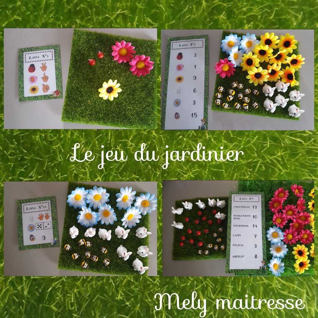 Page De Garde Cahier Plantation Maternelle Printemps : Mon petit jeu du jardinier - Mes tresses D Zécolles