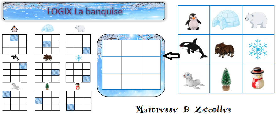 les animaux de la banquise, jeu