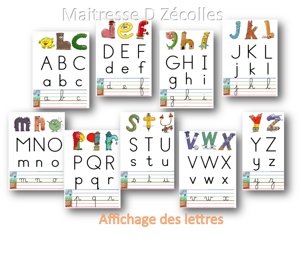 affichage lettre