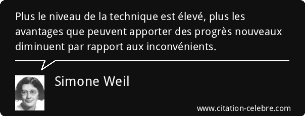 Simone_Weil technologie capitalisme