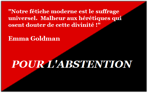 élections électoralisme démocratie abstentionnisme Anarchie Anarchisme Libertaire
