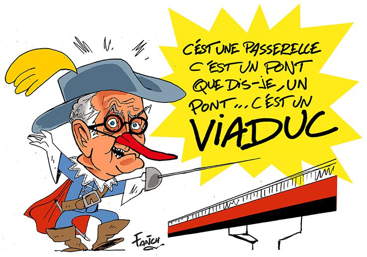 François Goulard a décidé que le pont s'appelerait un viaduc