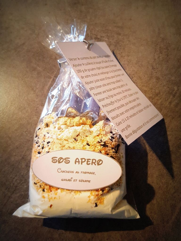 Kit Sos Apero Crackers Fromage Et Sesame Au Wasabi Elodie Cuisine Pour Vous Partager Sa Passion