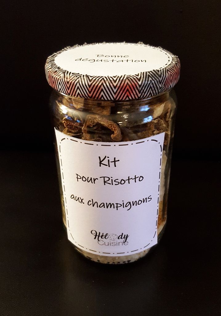 Kit SOS Risotto aux champignons Elodie cuisine pour vous partager sa