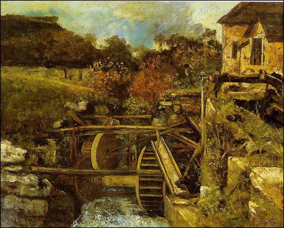 Gustave Courbet (1819-1877) Le moulin de la papeterie d'Ornans 